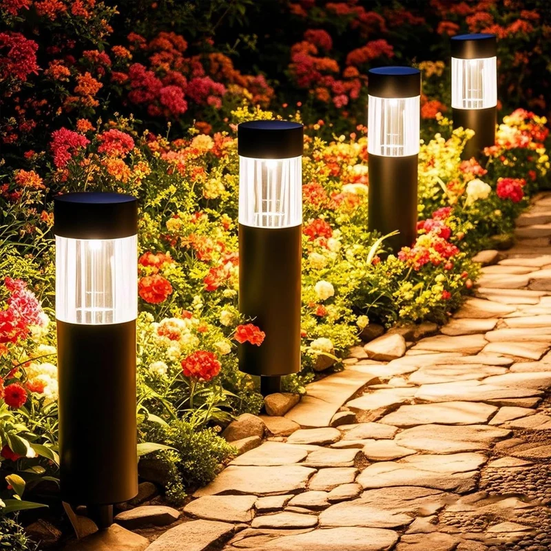 Black Solar Pathway Lights Outdoor