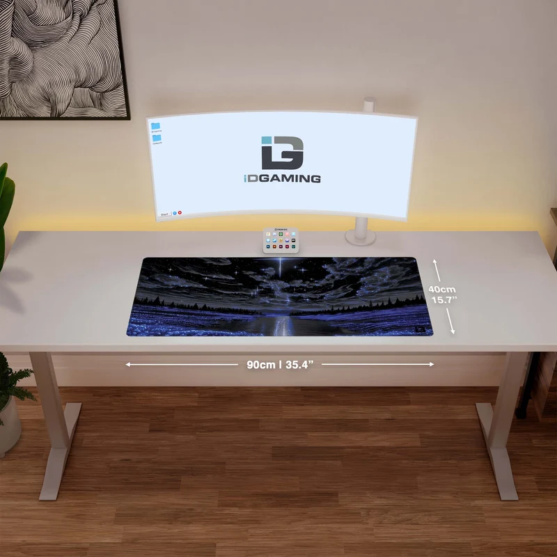 Mystisk stjärnbelyst reflektion