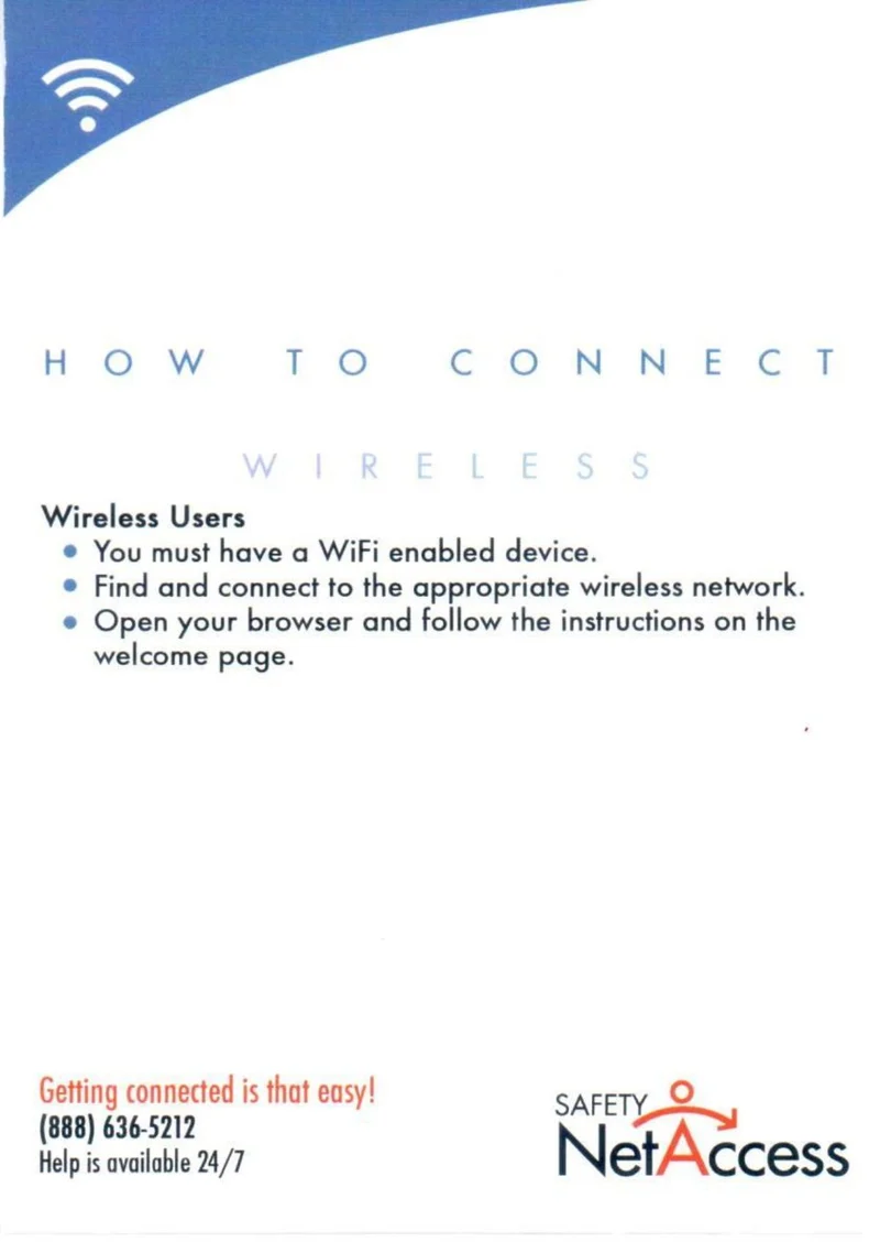 Safety NetAccess High Speed Internet Access In-Room Tent Cards (25 Pack)