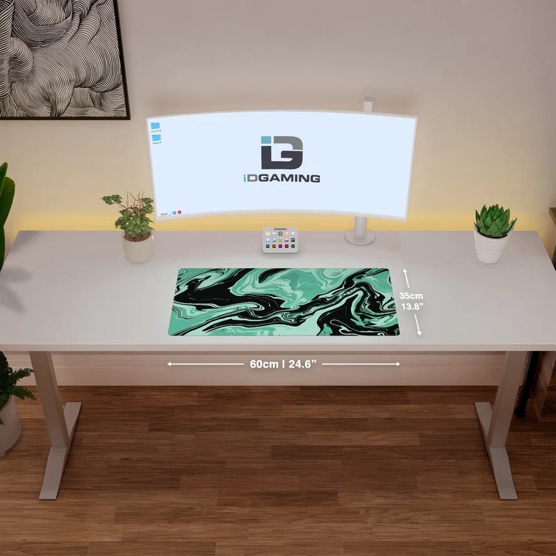 Flytande grön lekmatta