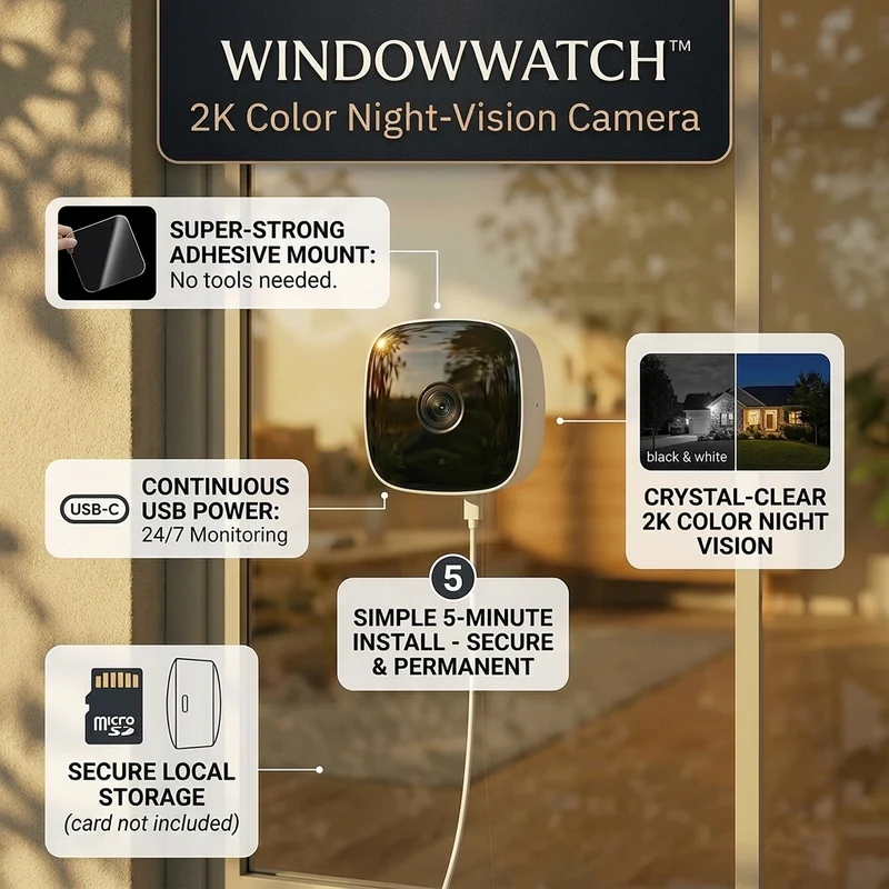 TILLFÄLLIGT 50% OFF | WindowWatch™ - Säker Kamera