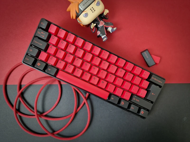Keycap set med mörkt blod