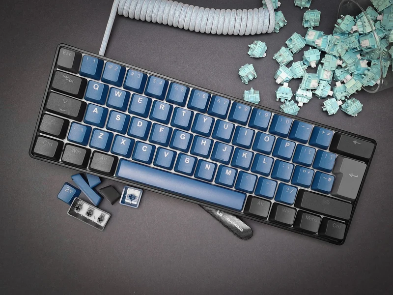 Forest Deep Blue Keycap Set