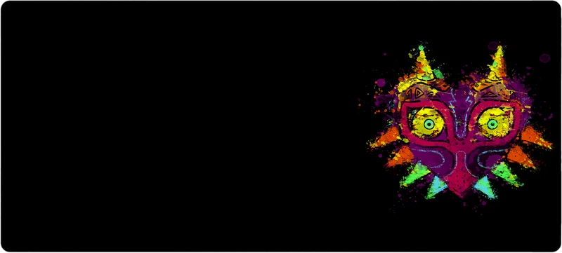 Majora Mask Splatter