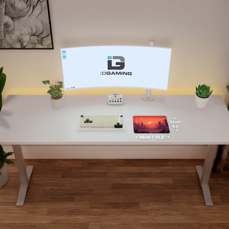 Gryning i futuristisk stad