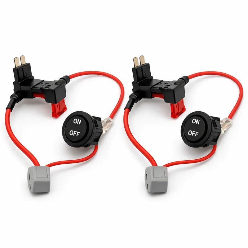 Husbilsvloggen SmartSwitch 12V Av/På-brytare – MINI säkring 2-Pack | Bil & Husbil