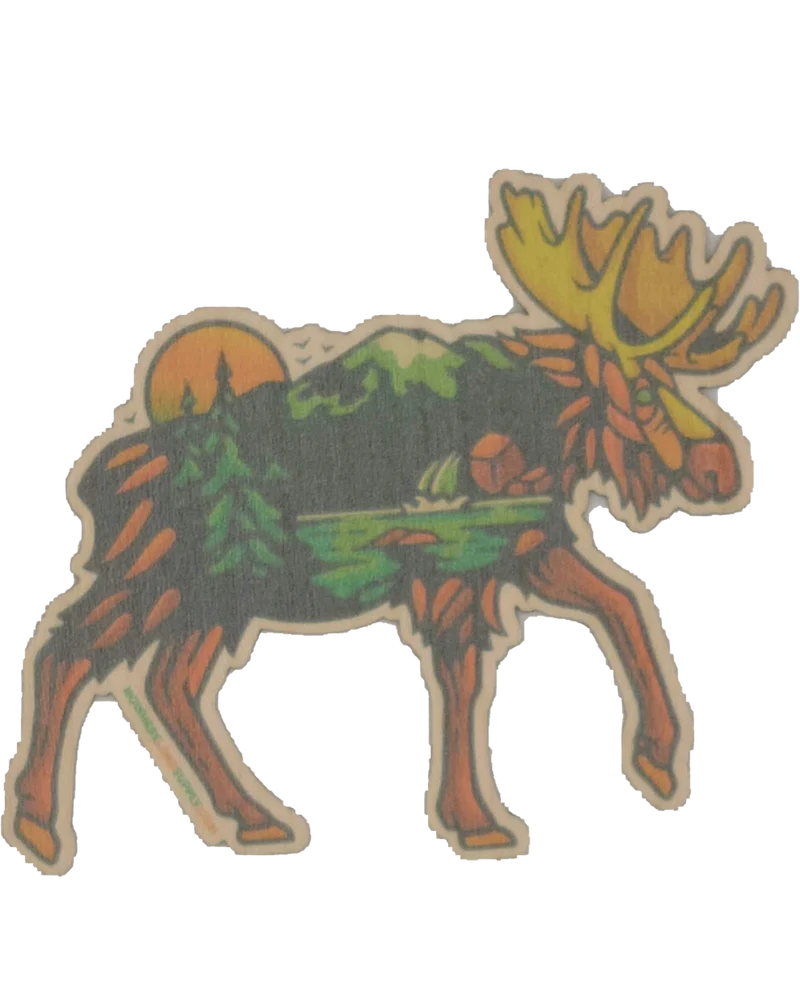 Moose Wood Sticker - Dust City