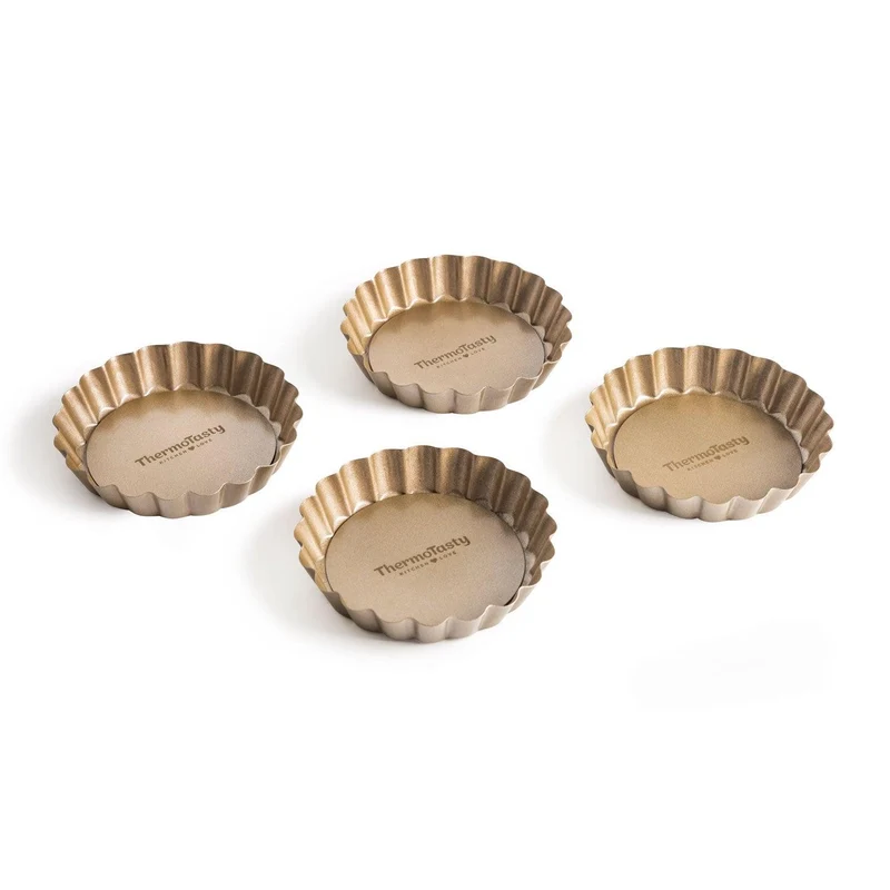 ThermoTasty: Tartelles-Förmchen, 4er-Set