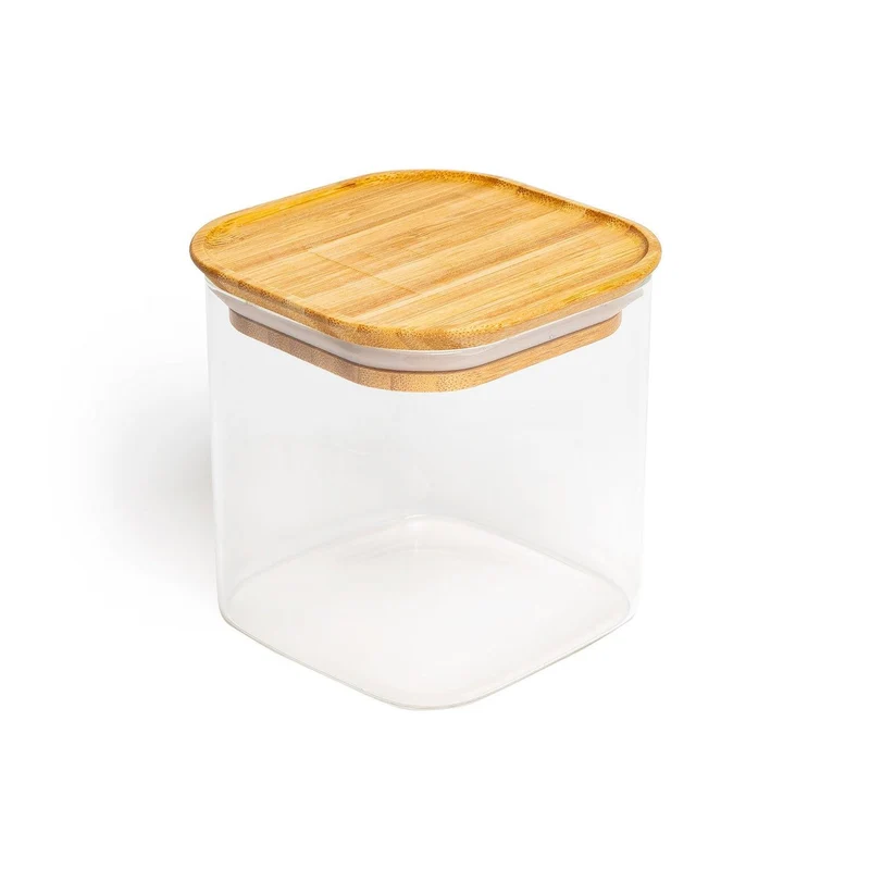 ThermoTasty: Aufbewahrungsglas, Modell: eckig, Größe: 10x10cm, 750ml