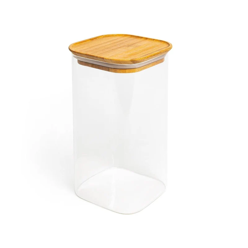 ThermoTasty: Aufbewahrungsglas, Modell: eckig, Größe: 20x10cm, 1500ml