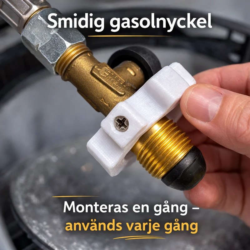 Gasolnyckel 2-pack – Ergonomiska Nyckelvred för Snabba & Enkla Tubbyten
