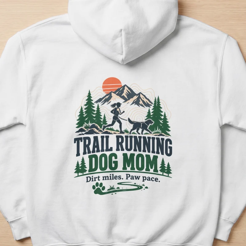 Trail Running Dog Mom Sweatshirt