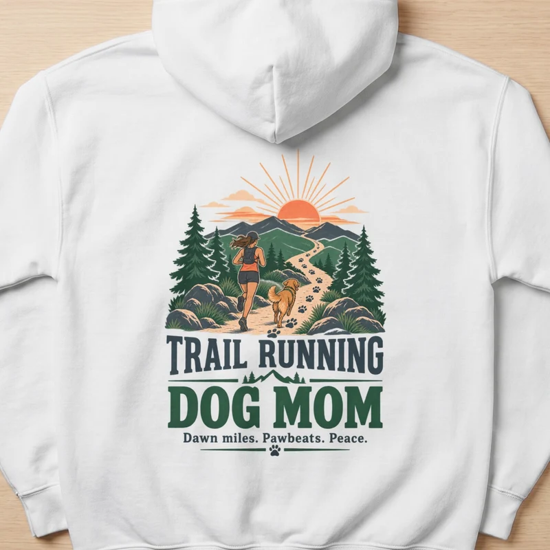 Trail Running Dog Mom Sweatshirt