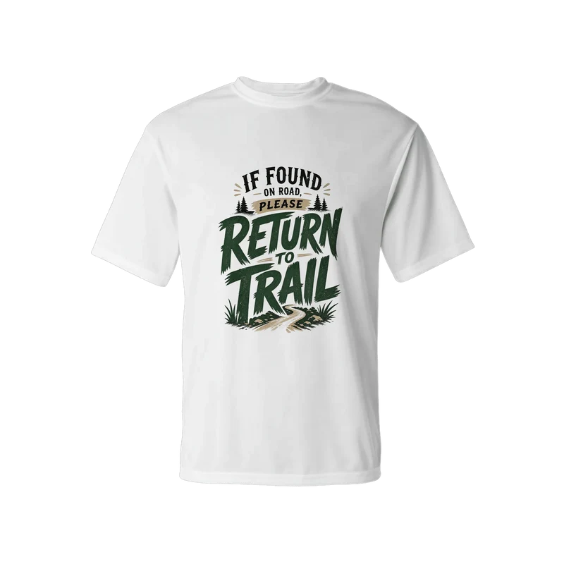 If Found on Road, Please Return to Trail Performance T-Shirt | Sloth & Duck
