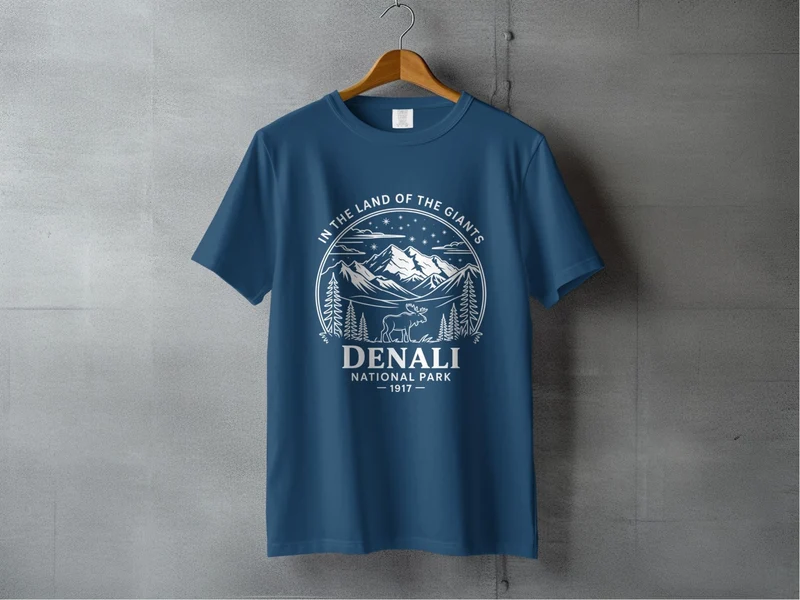 "In The Land Of The Giants" Denali National Park T-Shirt