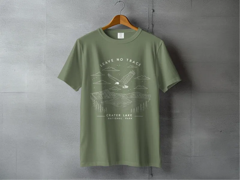 "Leave No Trace" Crater Lake National Park T-Shirt
