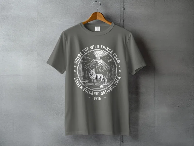 "Where The Wild Things Roam" Lassen Volcanic National Park Shirt