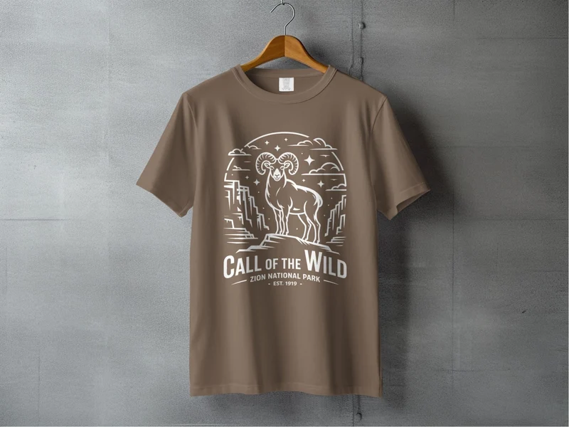 "Call Of The Wild" Zion National Park T-Shirt