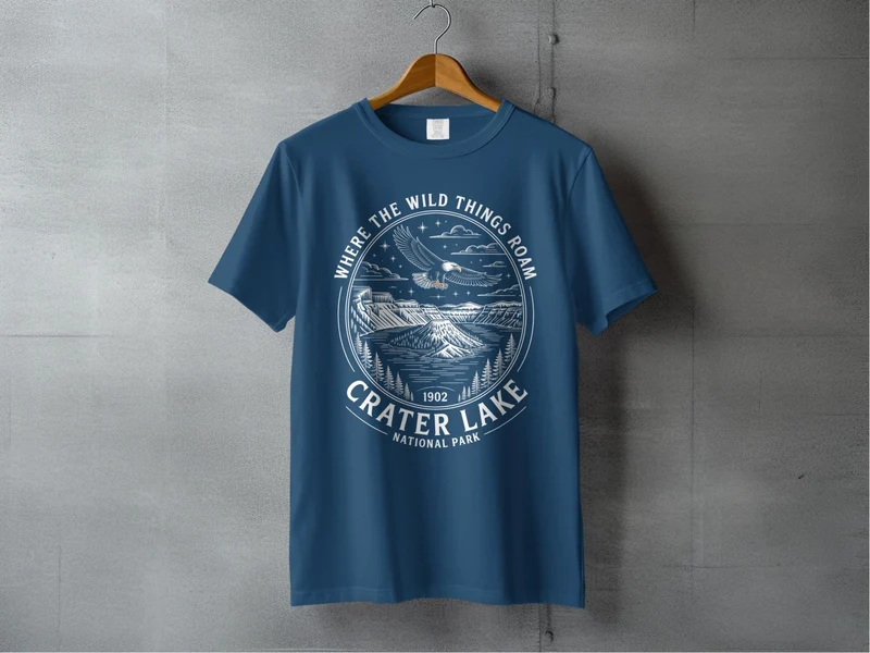 "Where The Wild Things Roam" Crater Lake National Park Shirt