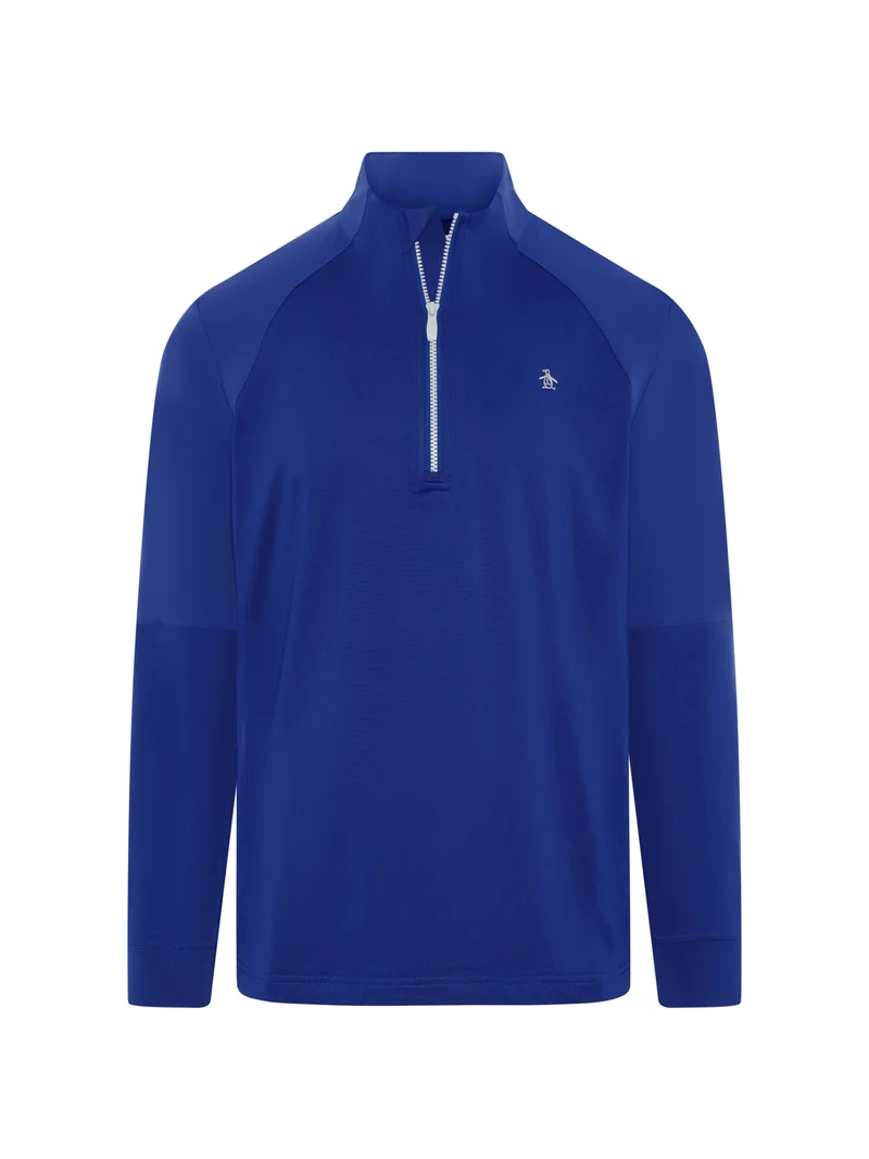 MIXED MEDIA 1/4 ZIP PULLOVER