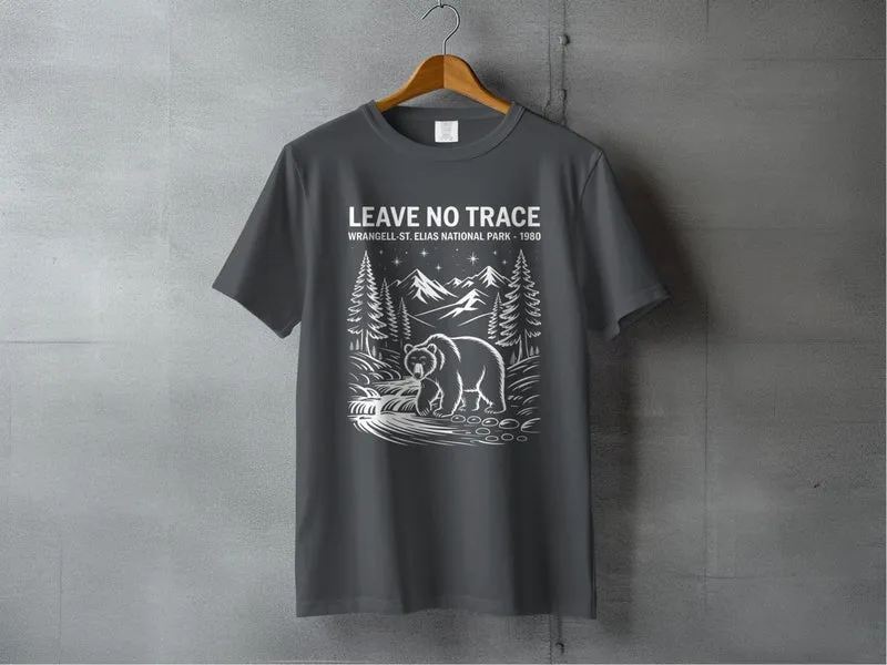 "Leave No Trace" Wrangell St Elias National Park T-Shirt
