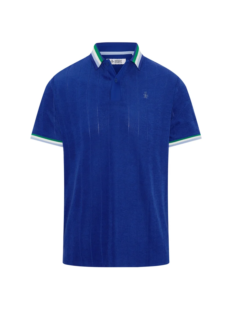 PERFORMANCE POLO W/ RIBBED BLOCKING