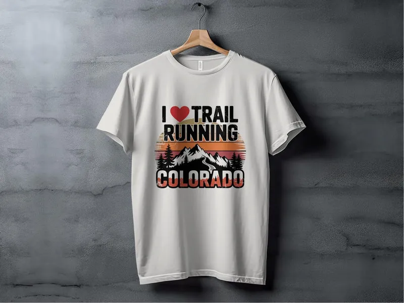 I Love Trail Running Colorado T-Shirt