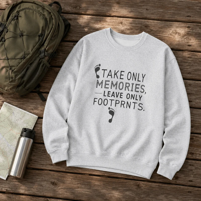 Take Only Memories, Leave Only Footprints Sweatshirt
