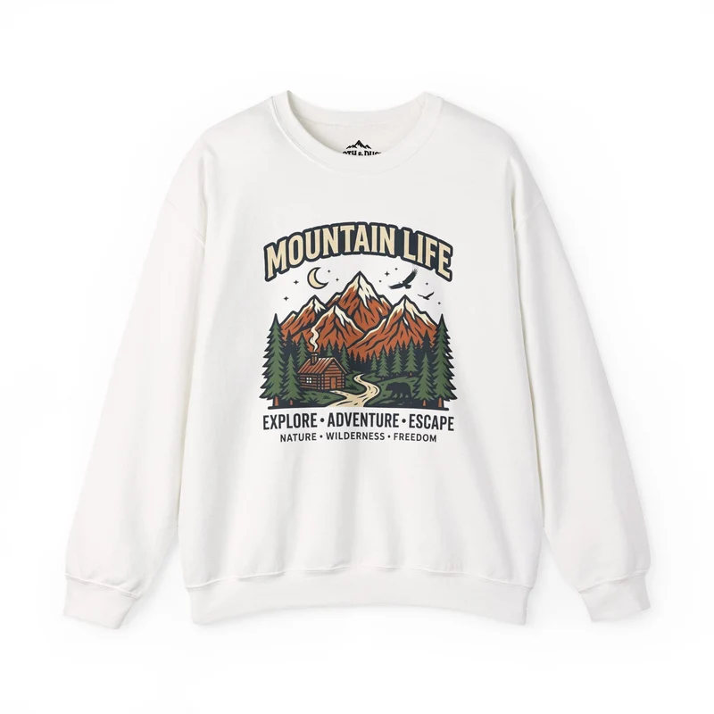 Sloth and Duck Heritage Mountain Crewneck – Premium Trail Sweatshirt