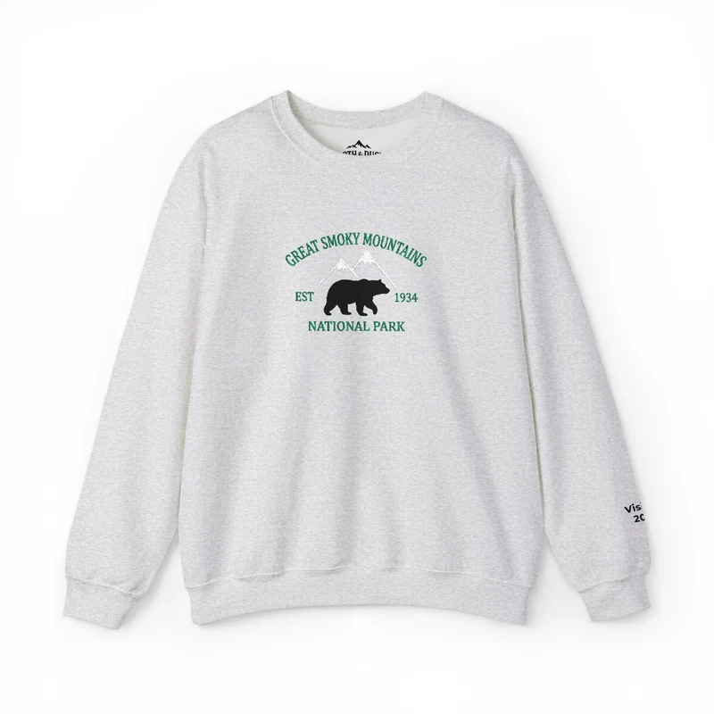 Personalized Great Smoky Mountains National Park Crewneck Sweatshirt