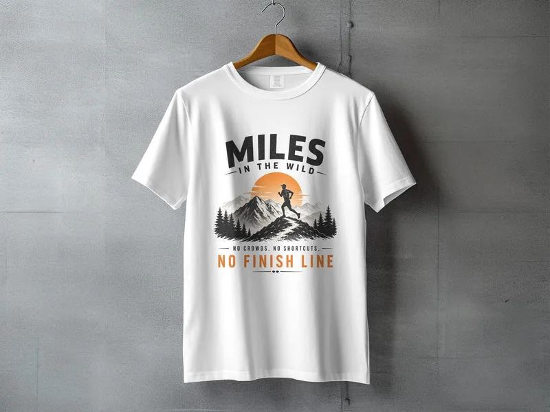 Miles in the Wild Male Trail Runner T-Shirt