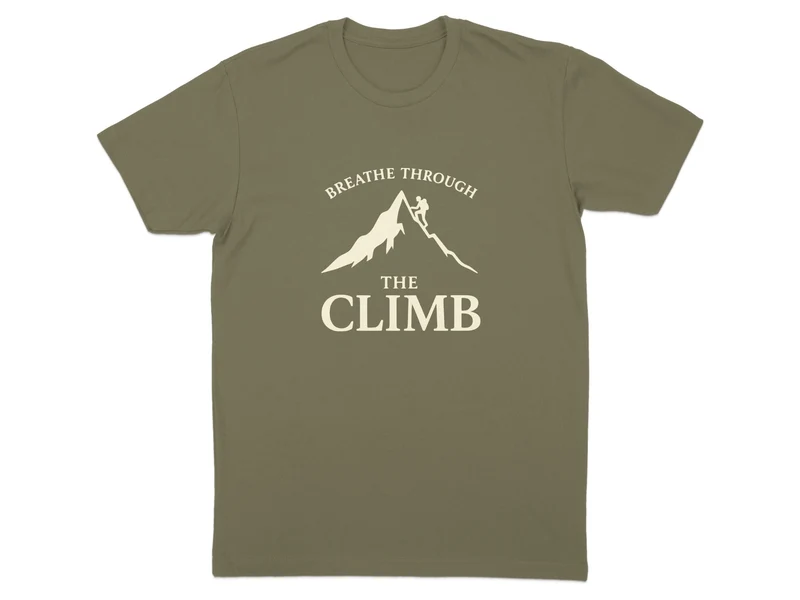 Breathe Through The Climb Hiking T-Shirt