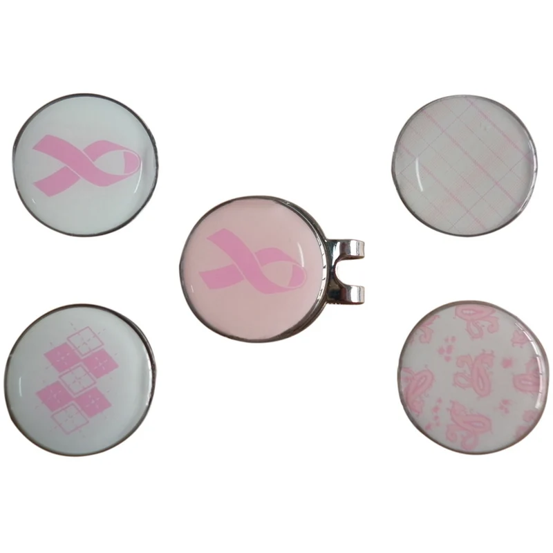 Markeringsknappar - Cap Clip Pink Ribbon