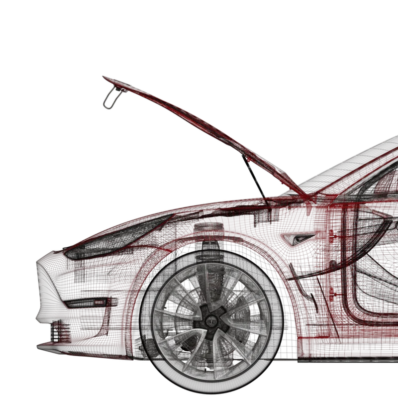 Eldriven Frunk Amptech Tesla Model 3