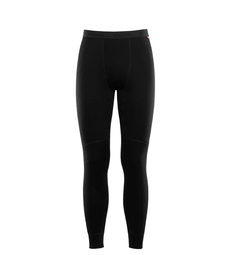 Doublewool Long Pants M's Jet Black/Marengo (Herr) - varma underställsbyxor i merinoull