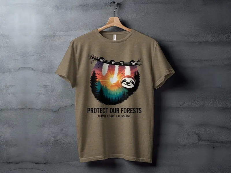 "Protect Our Forests" Sloth T-Shirt