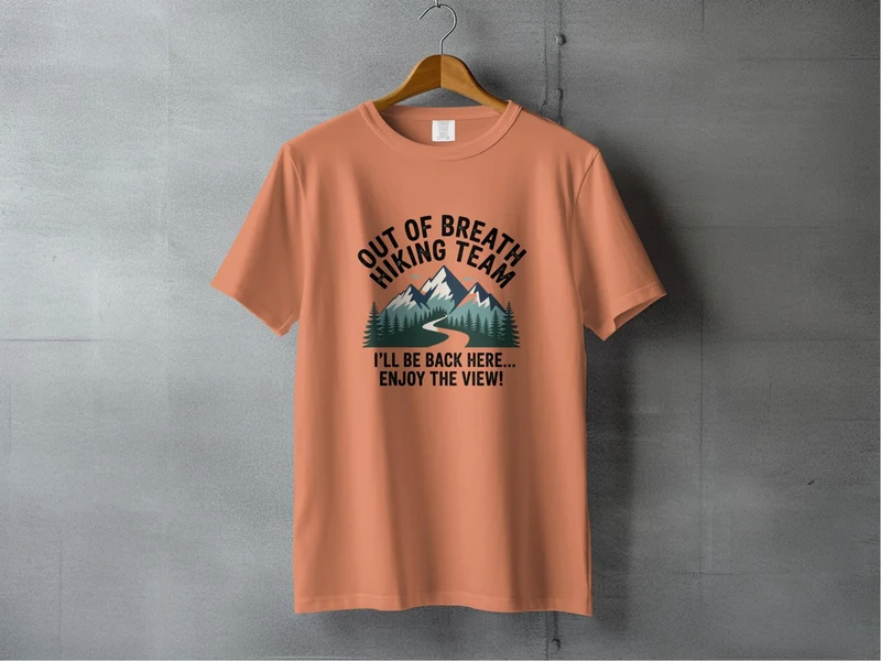 "Out of Breath Hiking Team" T Shirt