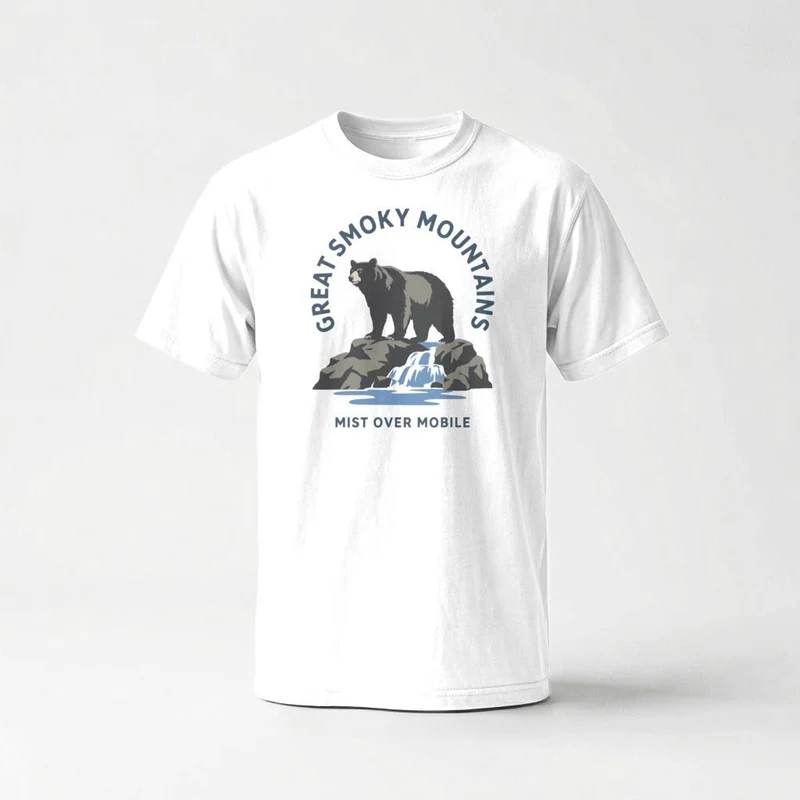 Great Smoky Bear Falls Heritage T-Shirt