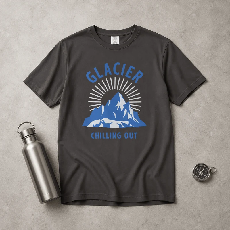 Glacier National Park 'Chilling Out' T-Shirt