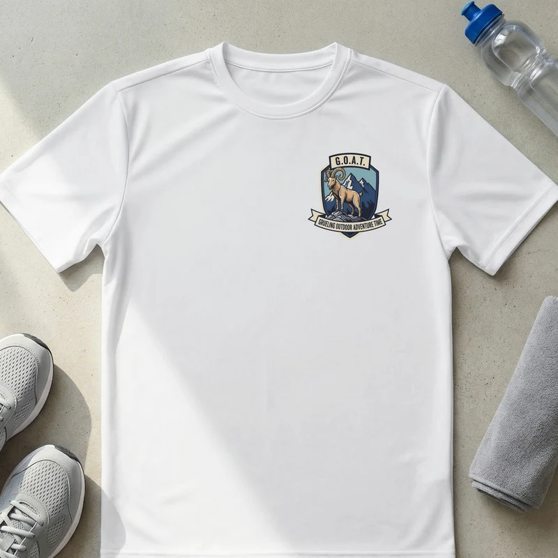 G.O.A.T. Grueling Outdoor Adventure Time Mountain Goat T-Shirt