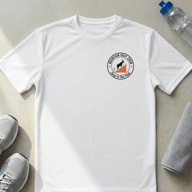 Mountain Goat Crew Steep Is The Point Performance T-Shirt