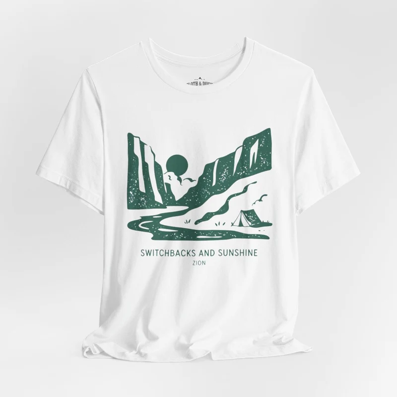 Zion National Park T-Shirt | Switchbacks & Sunshine Adventure Tee