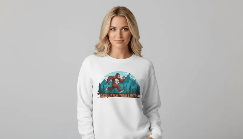 Sasquatch Your Limits, Trail Running Sweatshirt